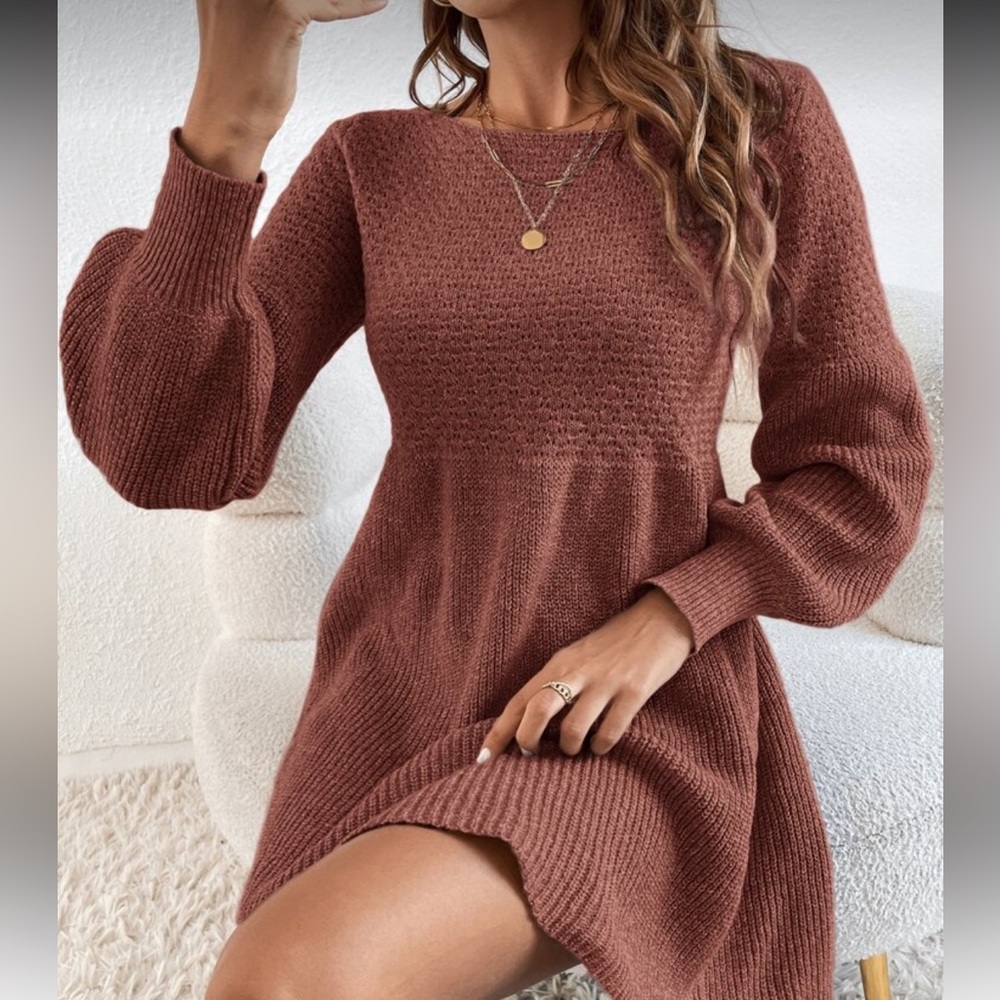 SHEIN sweater dress PTP 17”